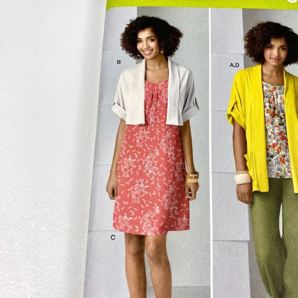 Simplicity 2262 Sewing Patterns Misses Pullover Dress Jacket Pants M-XXL UNCUT